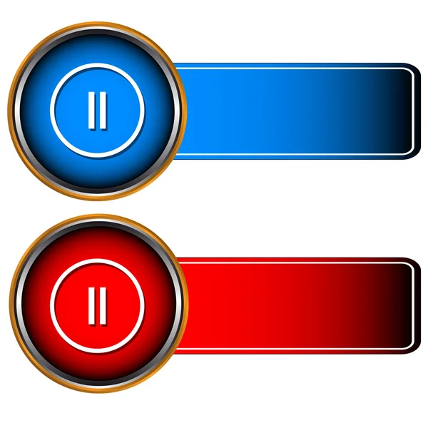 Speler pictogrammen — Stockvector