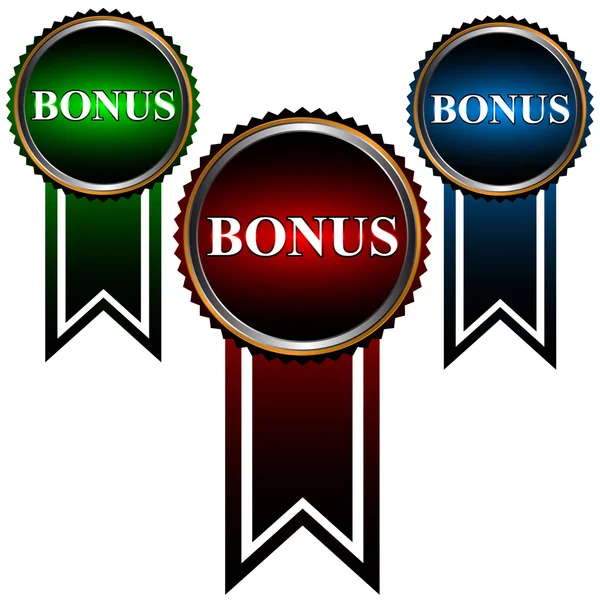 Nastavit ze tří ikon bonus — Stockový vektor