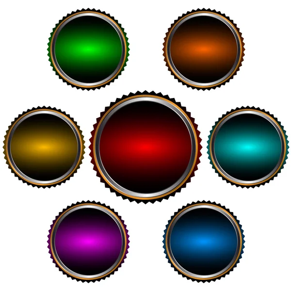 Sept icônes web — Image vectorielle