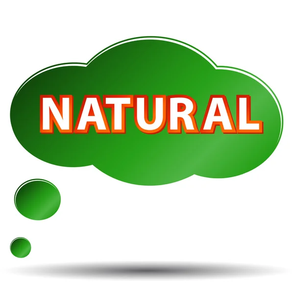 Natuurlijke pictogram — Stockvector