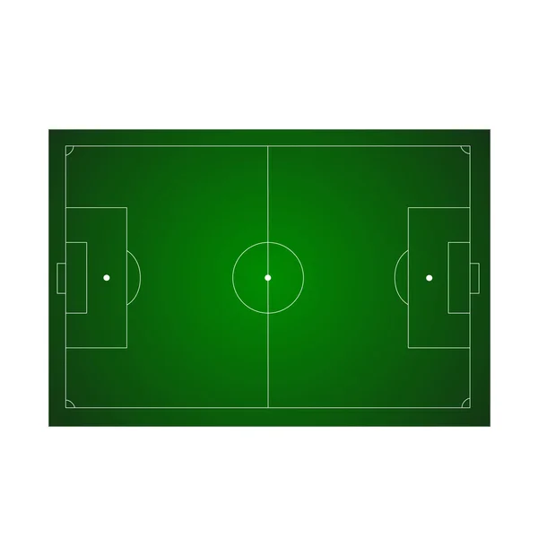 Terrain de football dans un vecteur — Image vectorielle