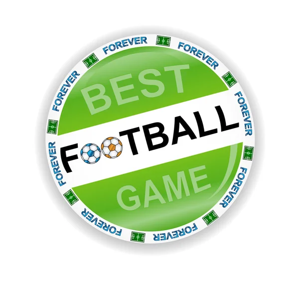 Икона футбола — стоковый вектор