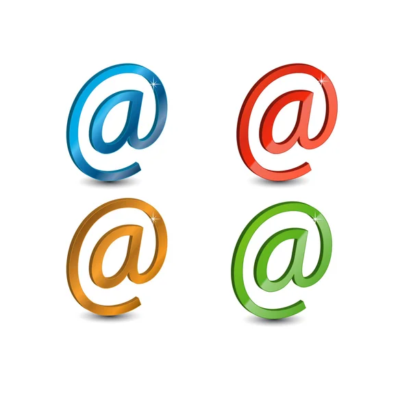 Знаки электронной почты — стоковый вектор