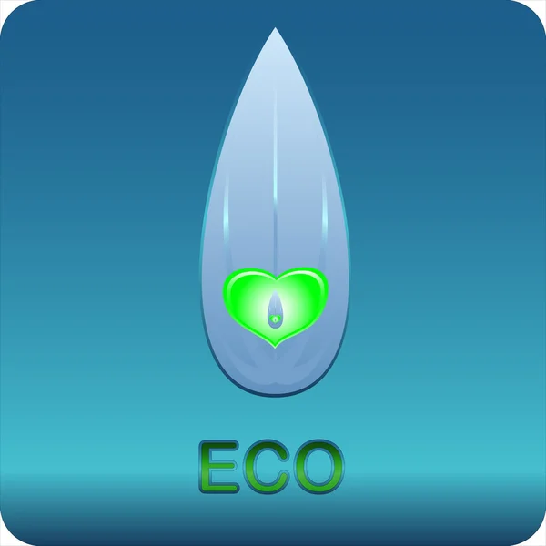 Eco símbolo — Vector de stock