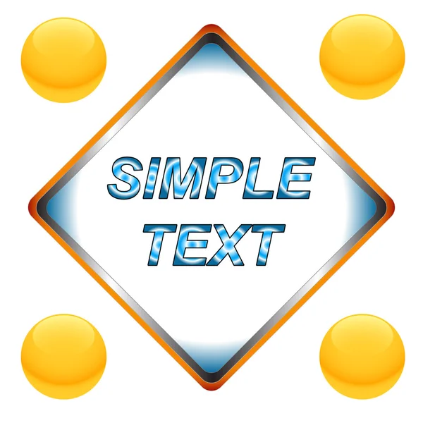The form for the text — Stock Vector
