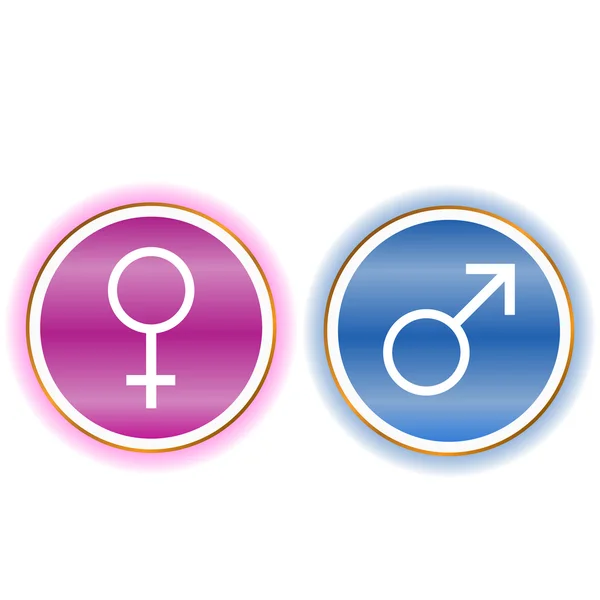 Woman and man icon — Stock Vector