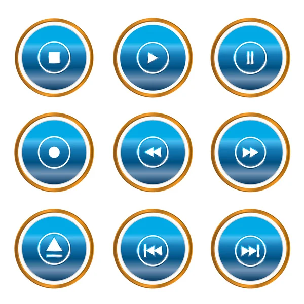 Player icons — Stock Vector