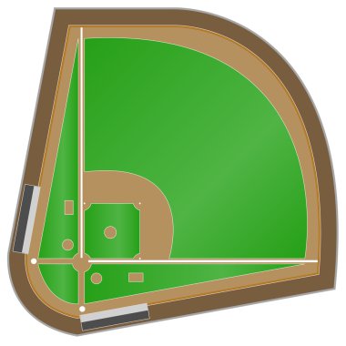 Baseball field clipart