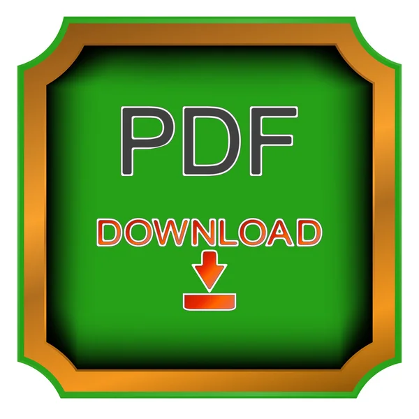 PDF ladda ner icon — Stock vektor