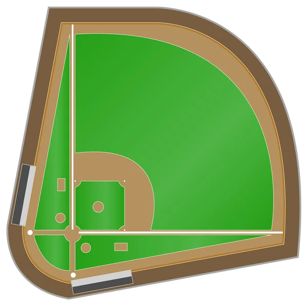 Бейсбольное поле — стоковый вектор