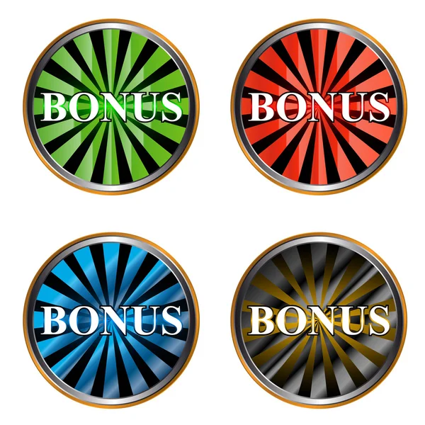 Conjunto de cuatro iconos de un bono — Archivo Imágenes Vectoriales