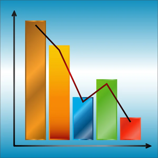 Multi-színes diagram — Stock Vector