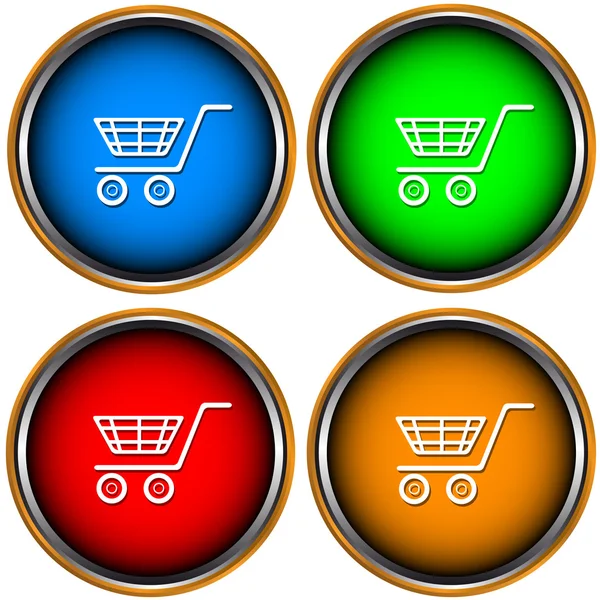 Conjunto a partir de quatro ícones uma compra — Vetor de Stock