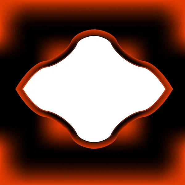 Original svart-orange ram — Stock vektor
