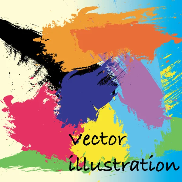 Színes festékek zökkenőmentes minta — Stock Vector