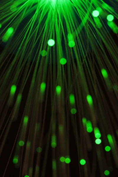 stock image Green optical fibers