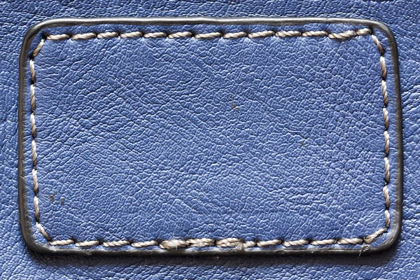 Natural blue leather — Stock Photo, Image