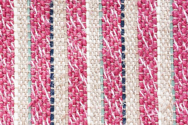 Material tecido com tiras coloridas verticais — Fotografia de Stock