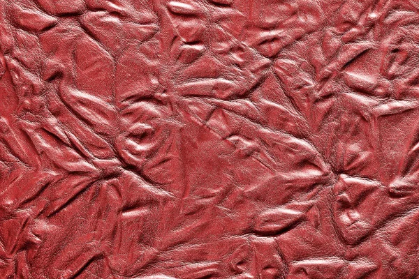 赤い革の背景 — ストック写真