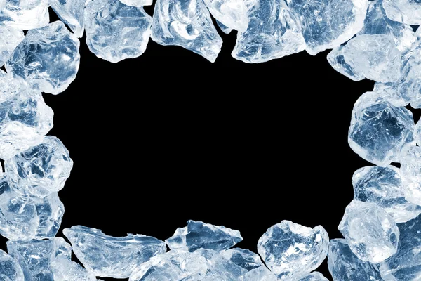 Modré LED krystal rámec — Stock fotografie