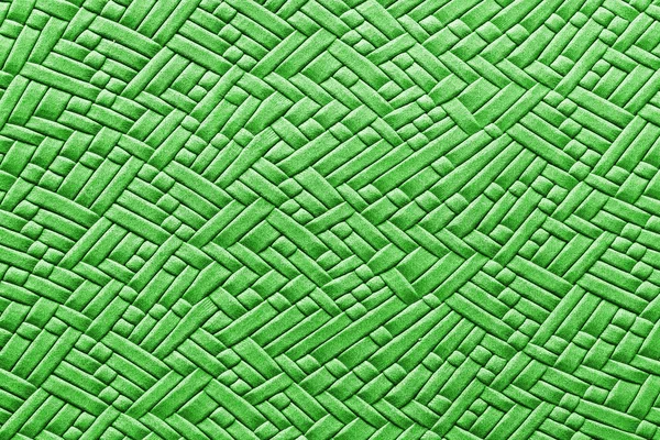Gewebtes grünes Leder Hintergrund — Stockfoto
