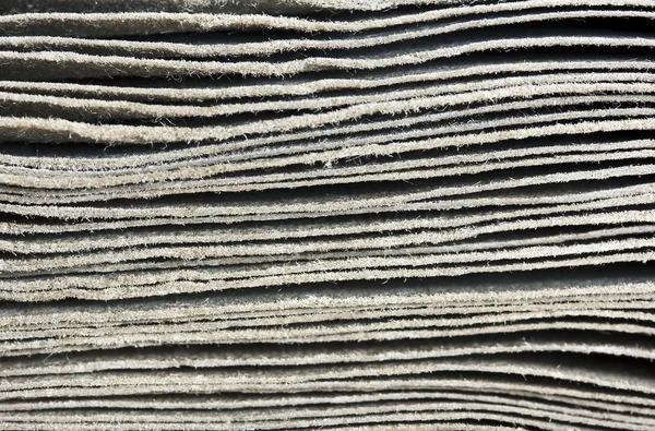 Vue latérale de la pile de vieux papiers, livres — Photo