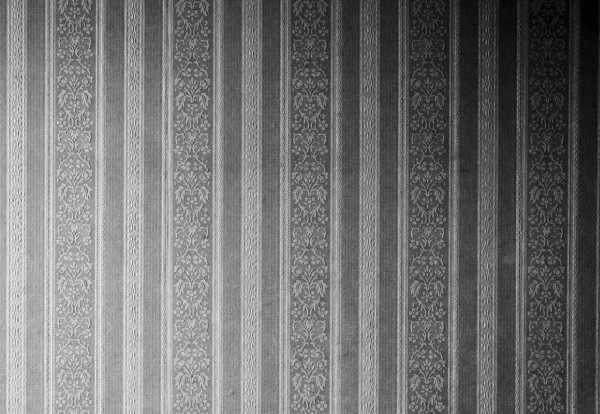 Černé retro damaškové tapety pozadí — Stock fotografie