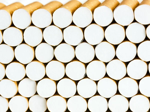 stock image Closeup of a pile of cigarettes