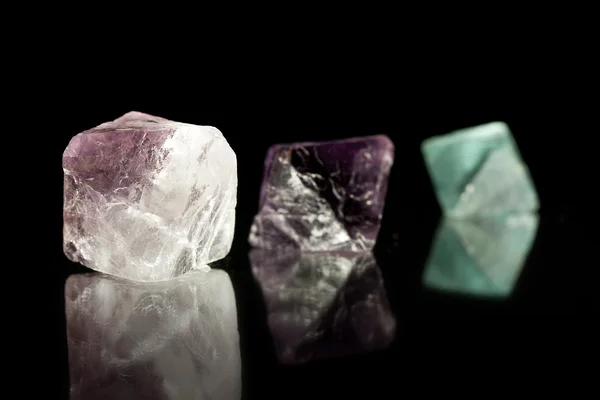 Флюорит кристали — стокове фото
