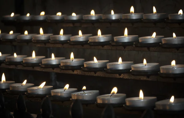 stock image Candles in the Catholic Church