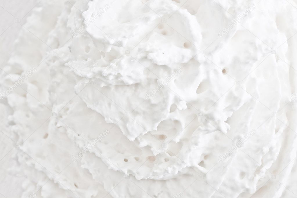 Detail of whipped cream