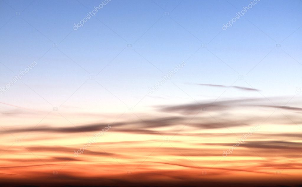 Sunset / sunrise with clouds