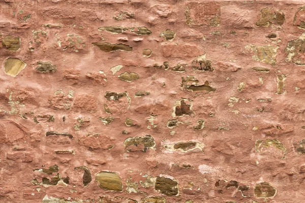 Alte verfallene rote Mauer — Stockfoto