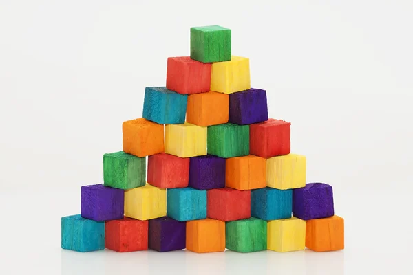 stock image Multicolored toy blocks