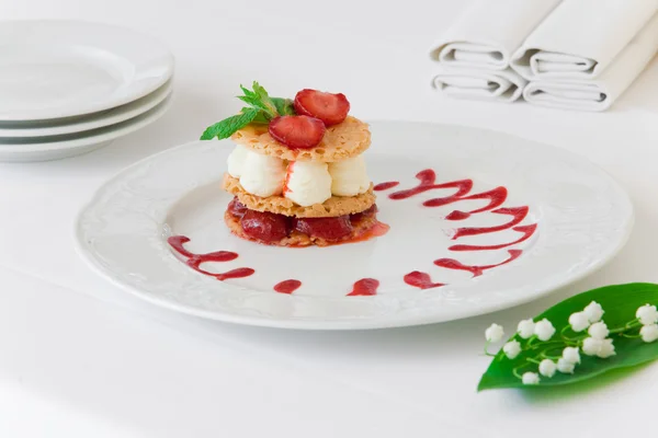 stock image Dessert on table