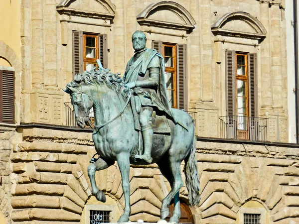 stock image Equestrian statue of Cosimo Medici