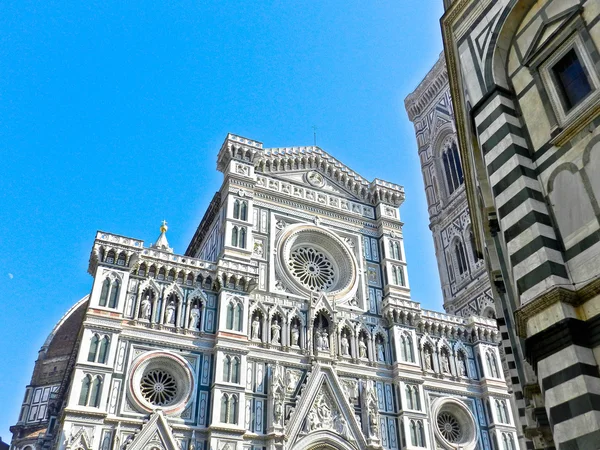 Catedral em florence - Duomo e babtystery Imagem De Stock