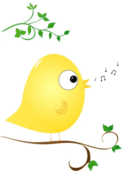 Cantando Pássaro — Fotografia de Stock