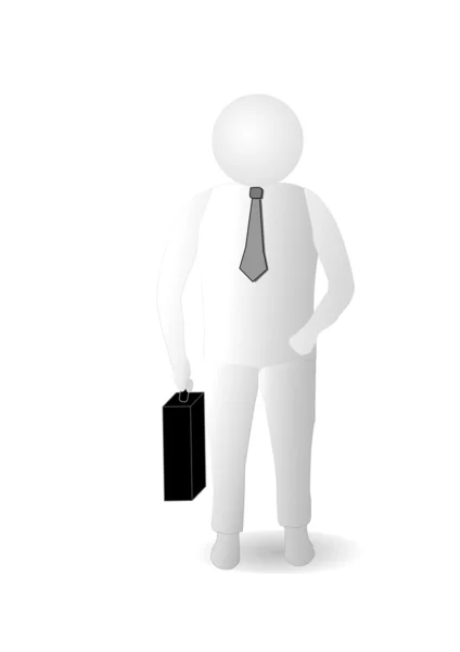 Person with briefcase — Stock Photo, Image