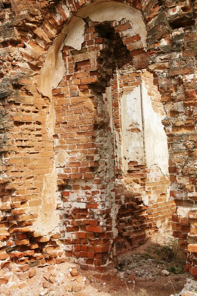 Mur z cegły budynku dawnej — Zdjęcie stockowe