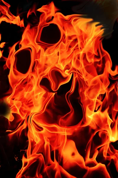 불 같은 무서운 마스크 — 스톡 사진