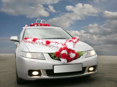 Wedding car clipart