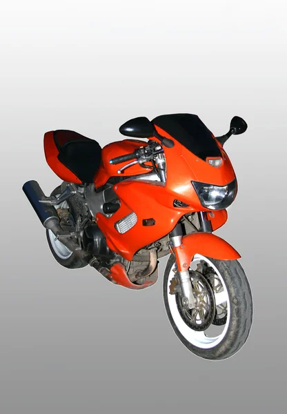 Sport röd motorcykel. — Stockfoto