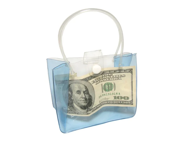 Bankjegy-táska. — Stock Fotó