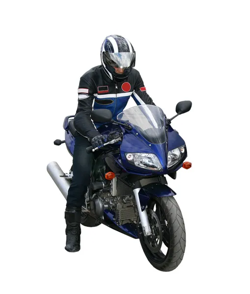 Motorradfahrer — Stockfoto