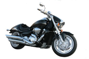 Black motorcycle. clipart