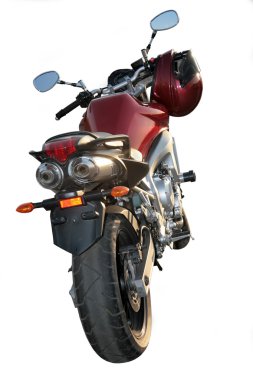 Motorcycle on white background. clipart