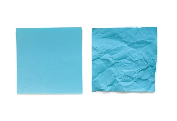 Autocolantes azuis isolados — Fotografia de Stock