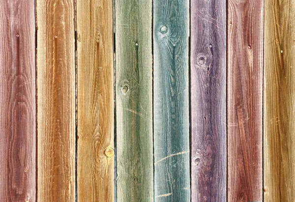 Fondo da tavole di legno multicolore — Foto Stock