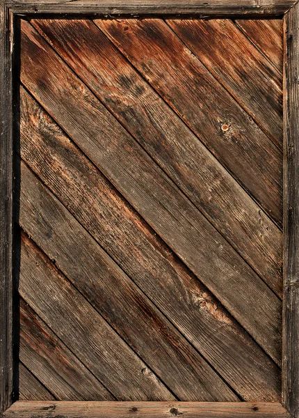 Staré dřevěné diagonální latí v rámci — Stock fotografie
